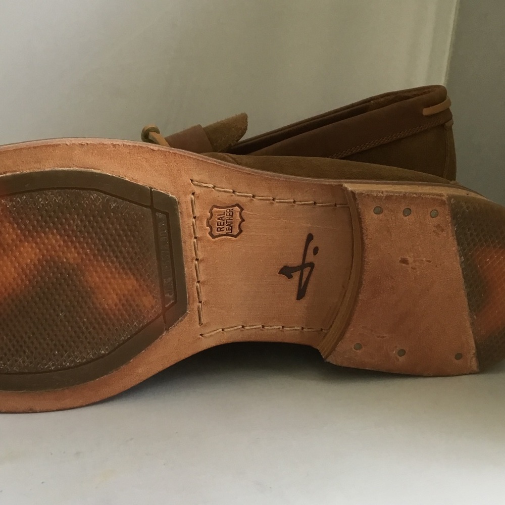 Men's Suede Slip-On Loafers in Brown - Picture 4 of 5